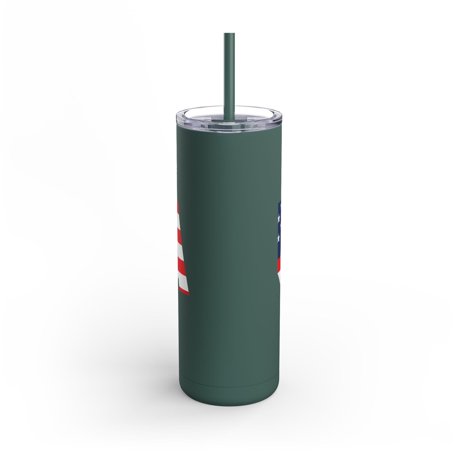 USA Flag Tumbler - 20oz Skinny Matte Drinkware, Travel Mug, Patriotic Gift, Fourth of July, Summer BBQ, Camping, Outdoor - TRV