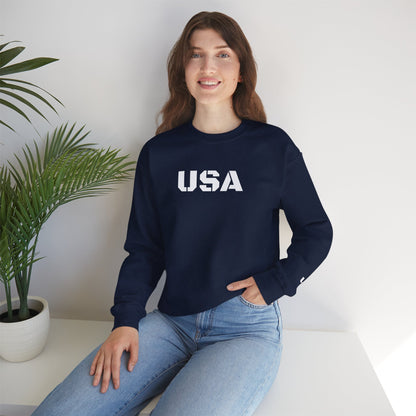Cozy USA Unisex Crewneck Sweatshirt | Perfect Layering Piece for Every Season | Great Gift for Him/Her | Trendy Style for Casual Outings