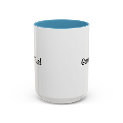 Printify Gamer Fuel coffee mug, 11oz ceramic mug with gaming-themed design, perfect for gamers and coffee lovers.