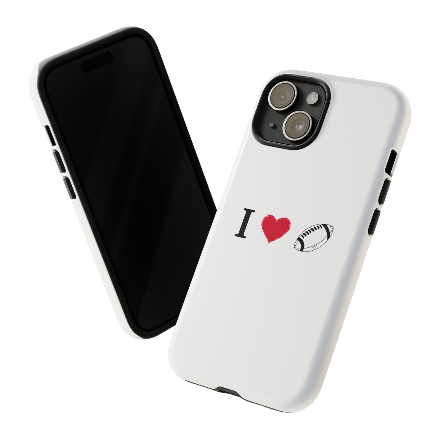 Football Love Phone Case - Tough Cases, Unique Sports Lover Gift, Personalized Cellphone Cover, Birthday Present, Sports Equipment - TRV