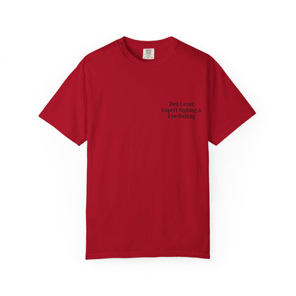 Funny Dad T-Shirt - "Dad Level: Expert Sighing & Eye-Rolling" - Gift for Fathers' Day & Dads - TRV