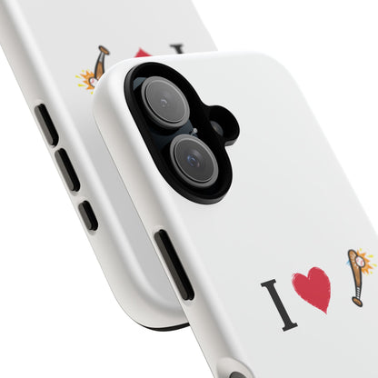 I Love Baseball Vibe Phone Case - Tough Cases for Sports Lovers, Gifts for Athletes, Fun Accessories, iPhone and Android Compatible - TRV