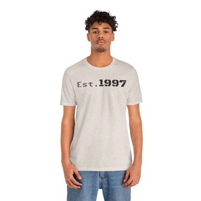 Vintage Est. 1997 Unisex Tee, Gift for Birthdays, Celebrations, Casual Wear, Retro Fashion, Cool Graphic T-Shirt - TRV
