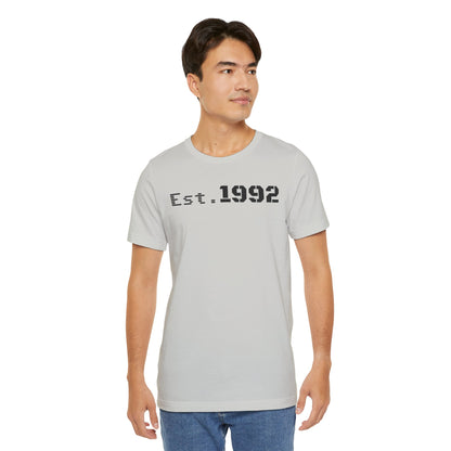 Est. 1992 Unisex Jersey Tee - Retro Birthday Gift, Casual Wear, Cool Vintage T-Shirt, Gift for Him, Gift for Her - TRV
