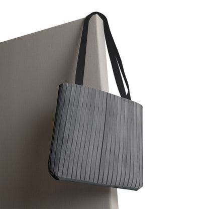 Stylish Gray Striped Tote Bag for Everyday Use - TRV