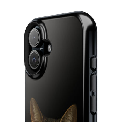 Magnetic Impact-Resistant Phone Case — Realistic Tabby Cat Portrait