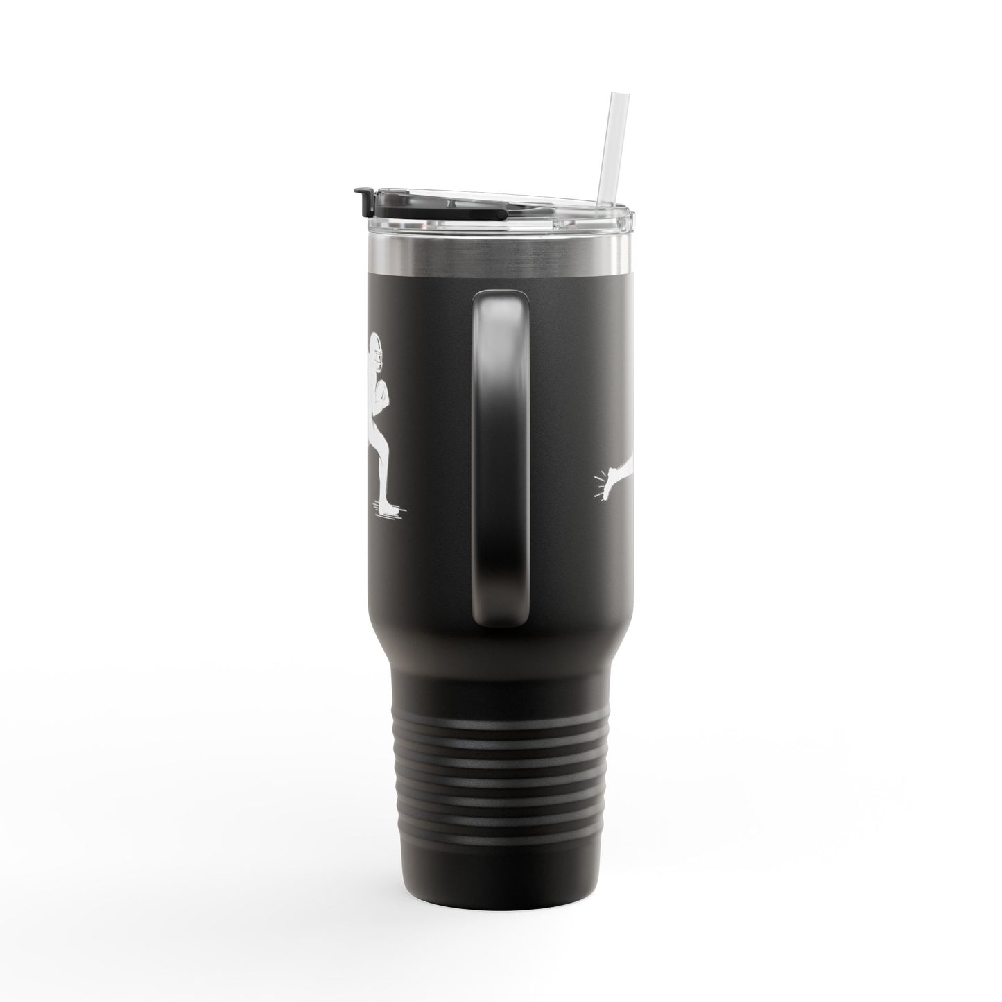 Football Player Coffee Tumbler, Insulated Travel Mug for Active Lifestyles, Sporty Drinkware for On-the-Go, Perfect Gift for Athletes