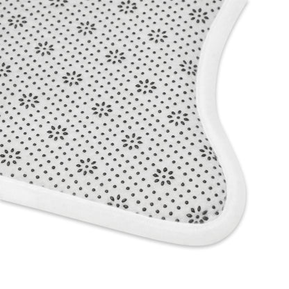 Cat Face Pattern Pet Feeding Mat — Non-Slip Waterproof Placemat for Bowls