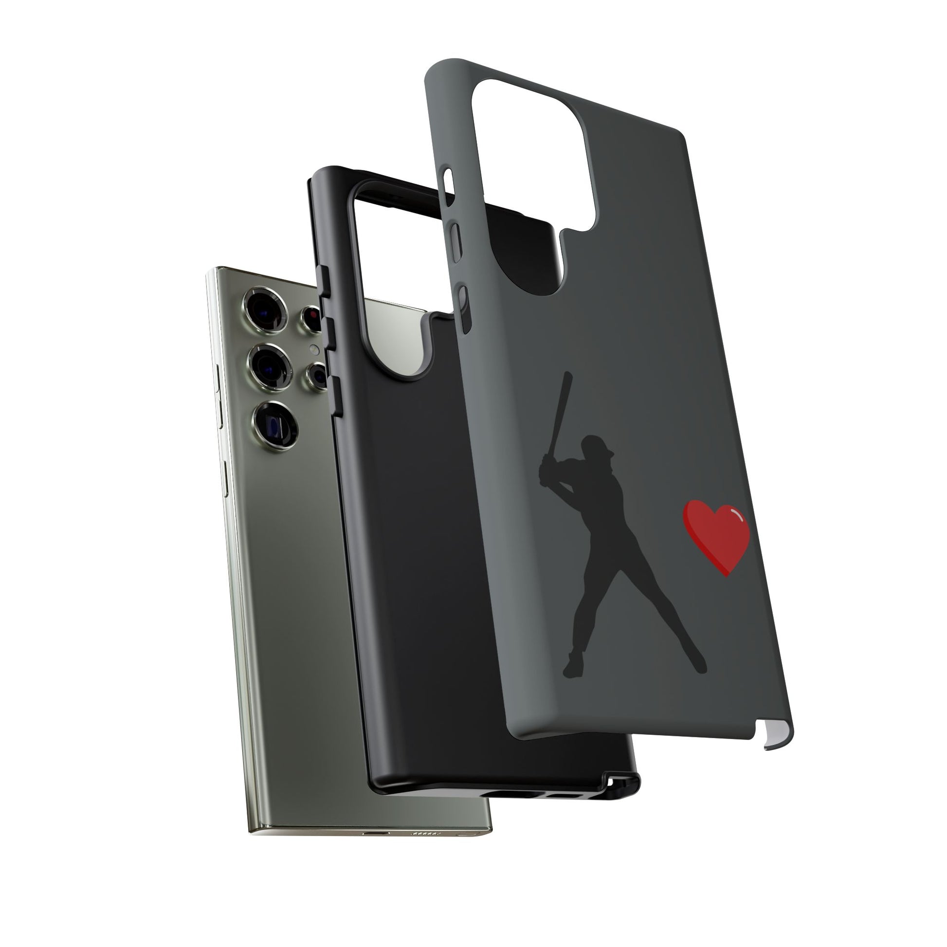 Printify Baseball Love phone case with sporty design, perfect for sports enthusiasts and Father's Day gifts.
