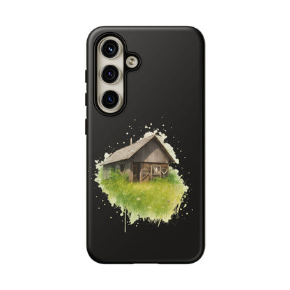 Rustic Farmhouse Phone Case, Cute Cottage Design, Tough Cases for Nature Lovers, Eco-Friendly Gift, Customizable Tech Accessories - TRV
