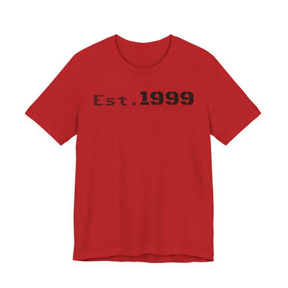 Established 1999 Unisex Tee | Vintage Birth Year Shirt, Casual Birthday Gift, Personalized Family Reunion Apparel, Retro Style [...] - TRV