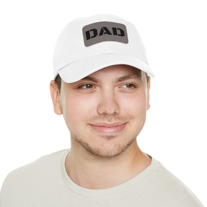 Stylish Dad Hat with Leather Patch | Perfect Gift for Fathers Day, Casual Wear, Dad's Birthday, Outdoor Activities