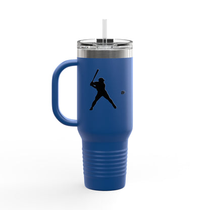 Baseball Player Insulated Travel Mug - 40oz, Sports Enthusiast Gift, Coffee Cup, Active Lifestyle, Personalized Mug, Custom Travel Tumbler - TRV
