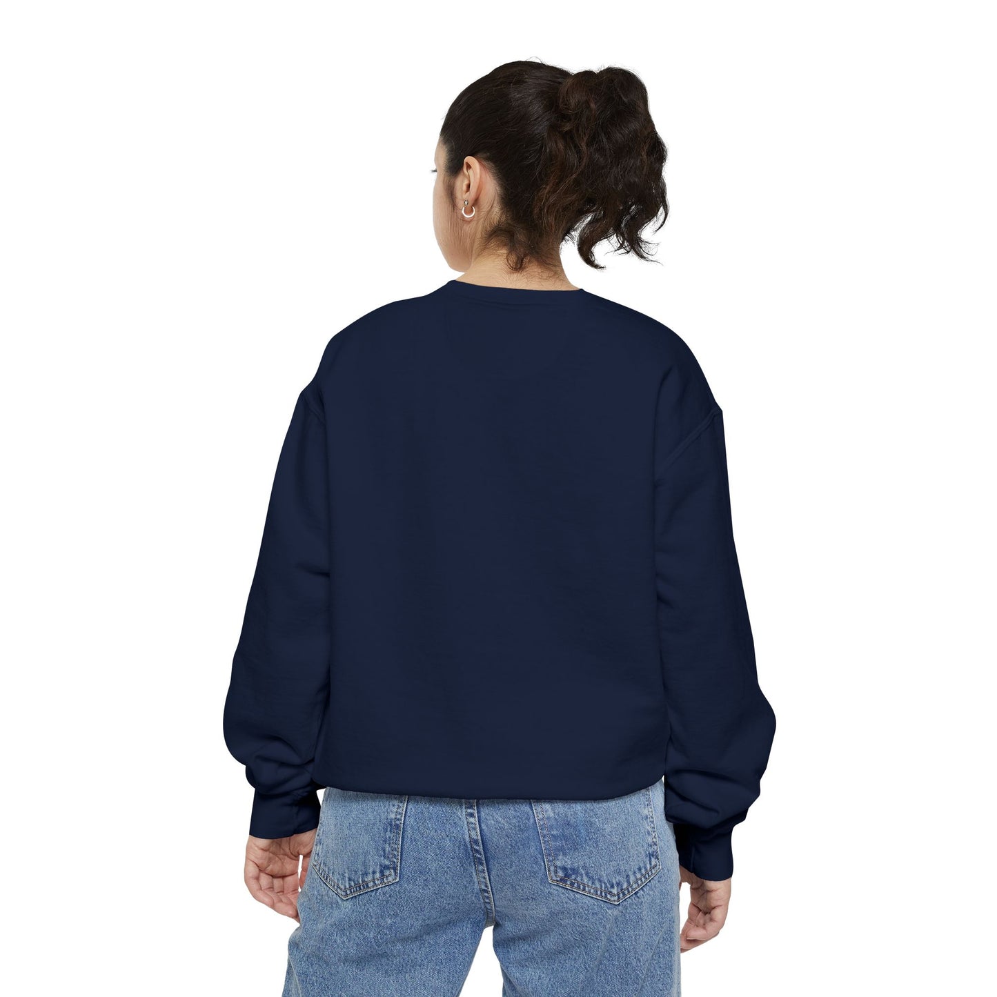 Patriotic Unisex Garment-Dyed Sweatshirt with Vintage American Flag, Cozy Fall Outfit, Statement Sweater, Gift for Veterans, Casual Fashion - TRV
