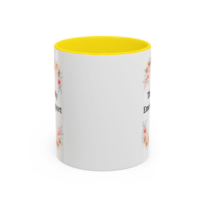 Floral Emotional Support Coffee Mug - Perfect Gift for Self-Care - TRV