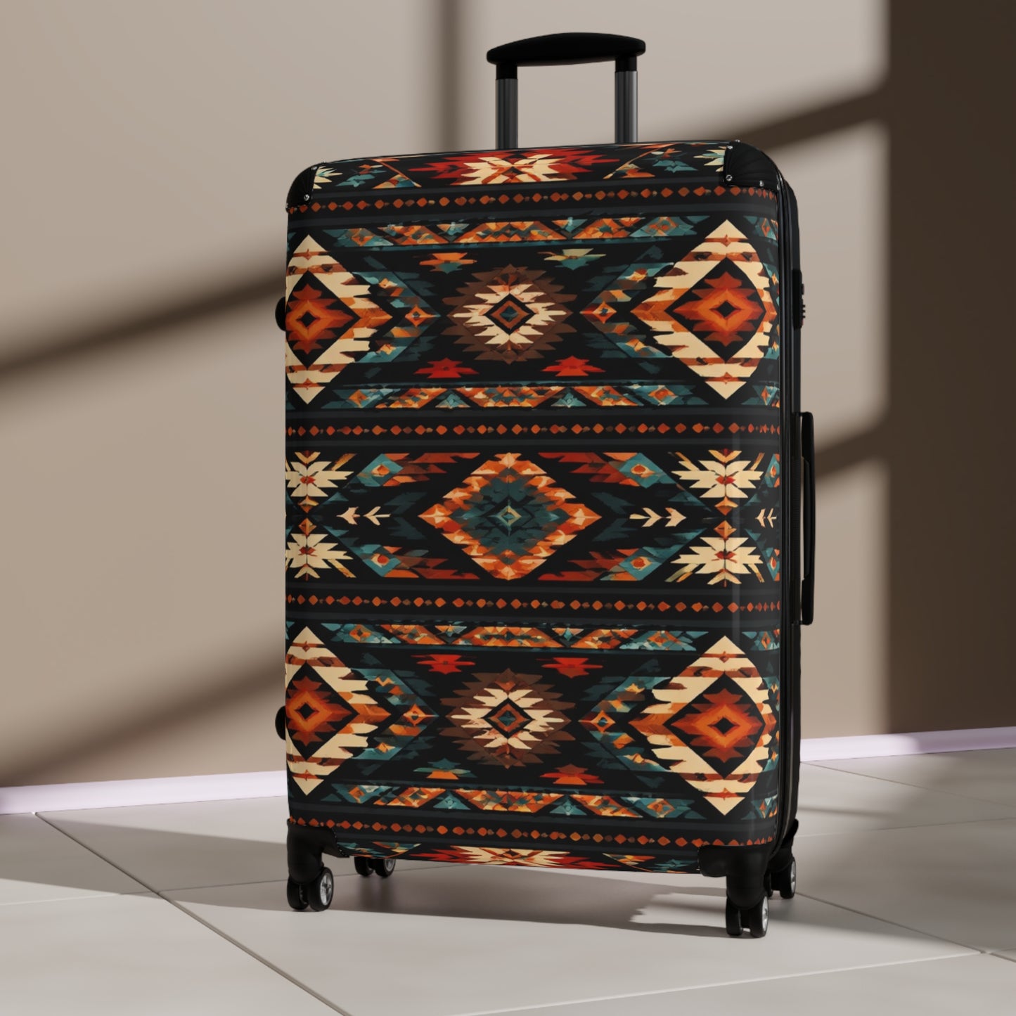 Southwest Aztec Pattern Carry-On Suitcase — Tribal Travel Luggage