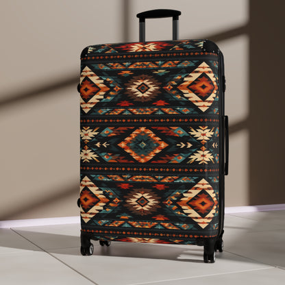 Southwest Aztec Pattern Carry-On Suitcase — Tribal Travel Luggage