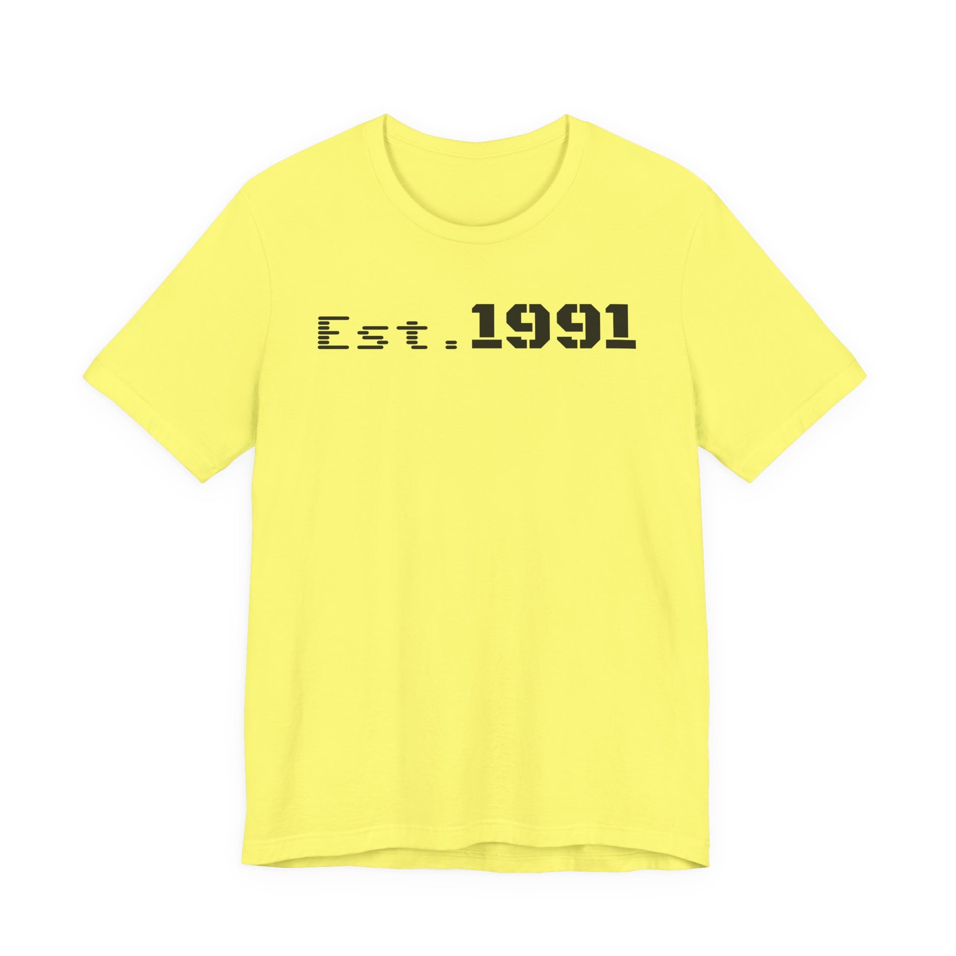Established 1991 Unisex Jersey Tee | Vintage Anniversary Gift | Casual Wear, Birthday Shirt, Retro Style, Statement Tee, Gift for Him/Her - TRV
