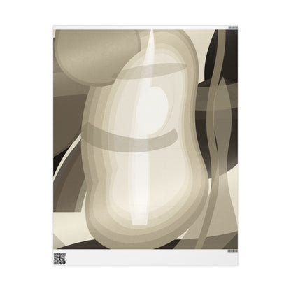 Neutral Abstract Circles Wrapping Paper