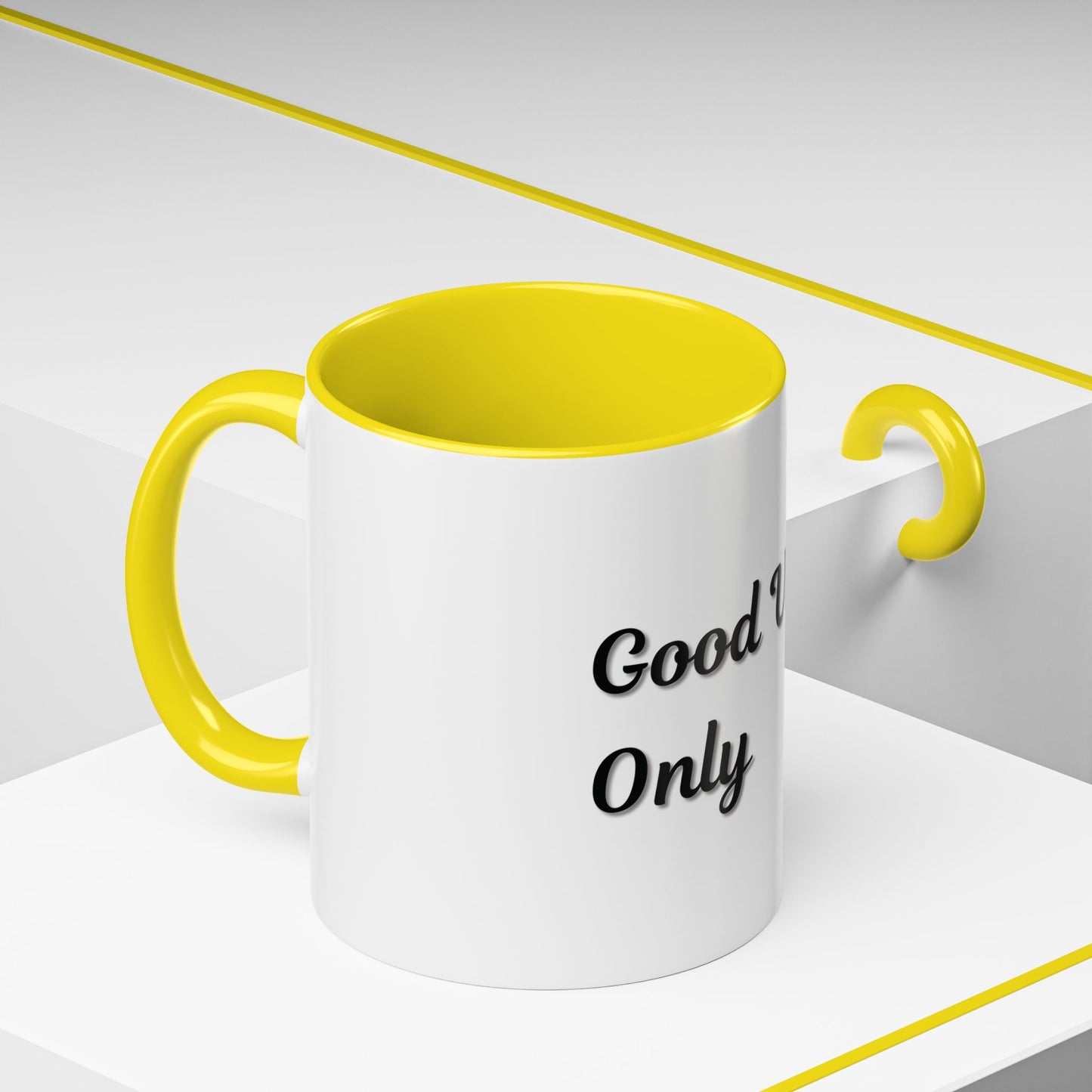 Good Vibes Only Coffee Mug - 11 & 15oz Accent Mug for Positive Energy - TRV