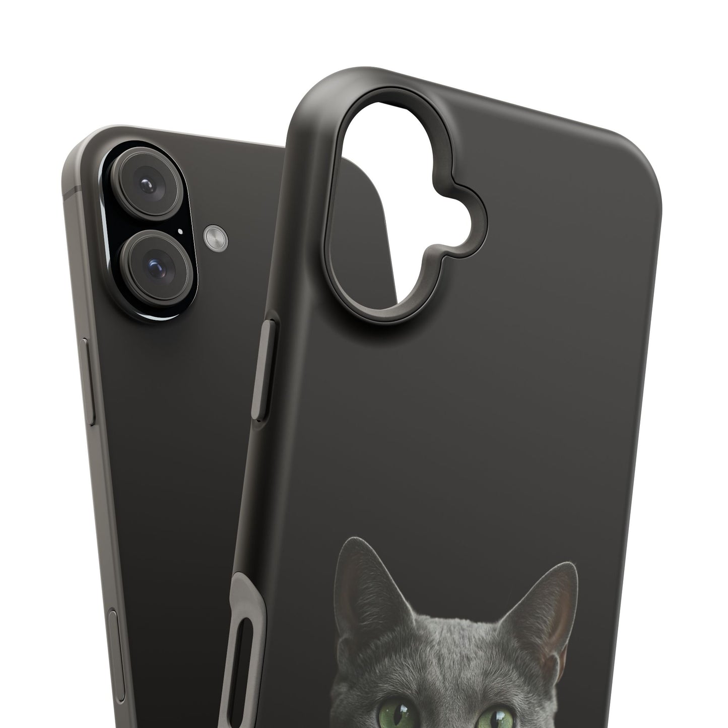 Russian Blue Cat Phone Case — Magnetic Impact-Resistant iPhone Cover