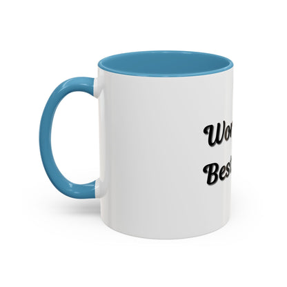 World's Best Mom Accent Coffee Mug - 11oz & 15oz - Perfect Gift for Mother's Day - TRV