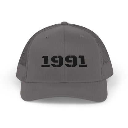 Vintage 1991 Snapback Trucker Cap, Retro Hat, Unisex Baseball Cap, Gift for Birth Year 1991, Casual Style Headwear - TRV