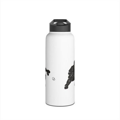 Soccer Player Stainless Steel Water Bottle — Sports Bottle for Athletes & Fans