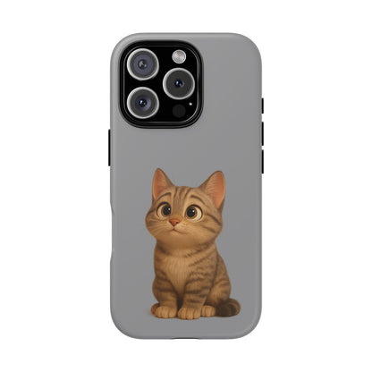 Cute Cat Phone Case, Kawaii Pet Accessory, Gift for Cat Lovers, Animal Phone Cover for Kids, Unique Kitty Design, Birthdays, Holidays - TRV