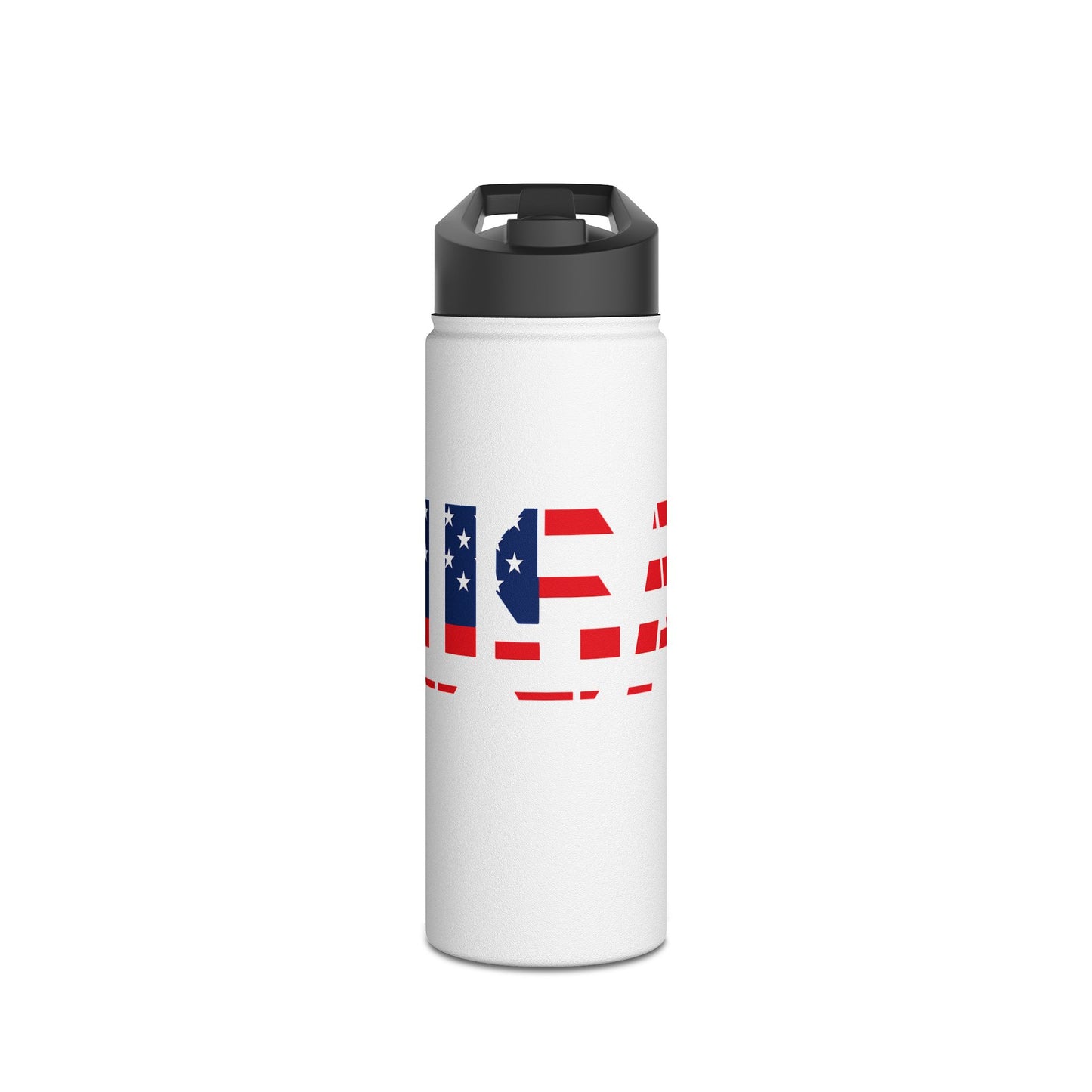 USA Flag Stainless Steel Water Bottle — Patriotic Travel Flask