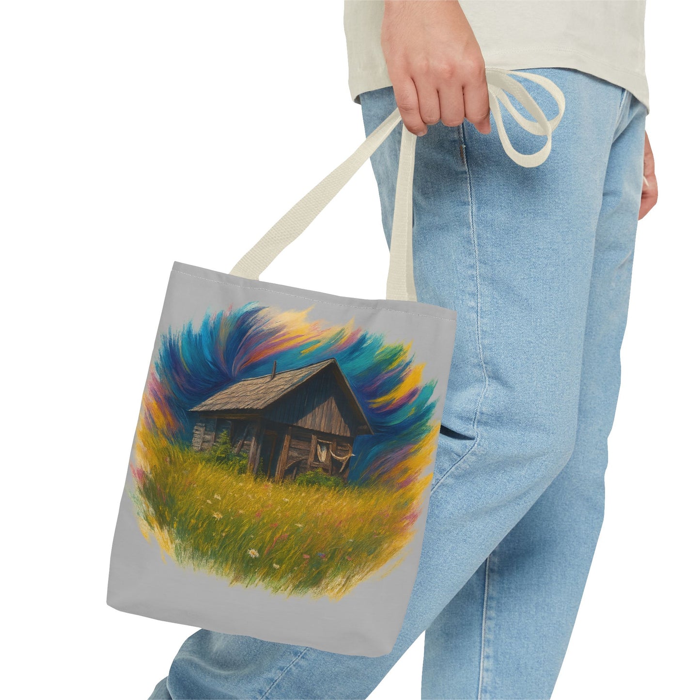 Rustic Charm Tote Bag | Boho Bag | Eco-Friendly Custom Design | Nature Lover Gift | Canvas Purse | Casual Carryall - TRV