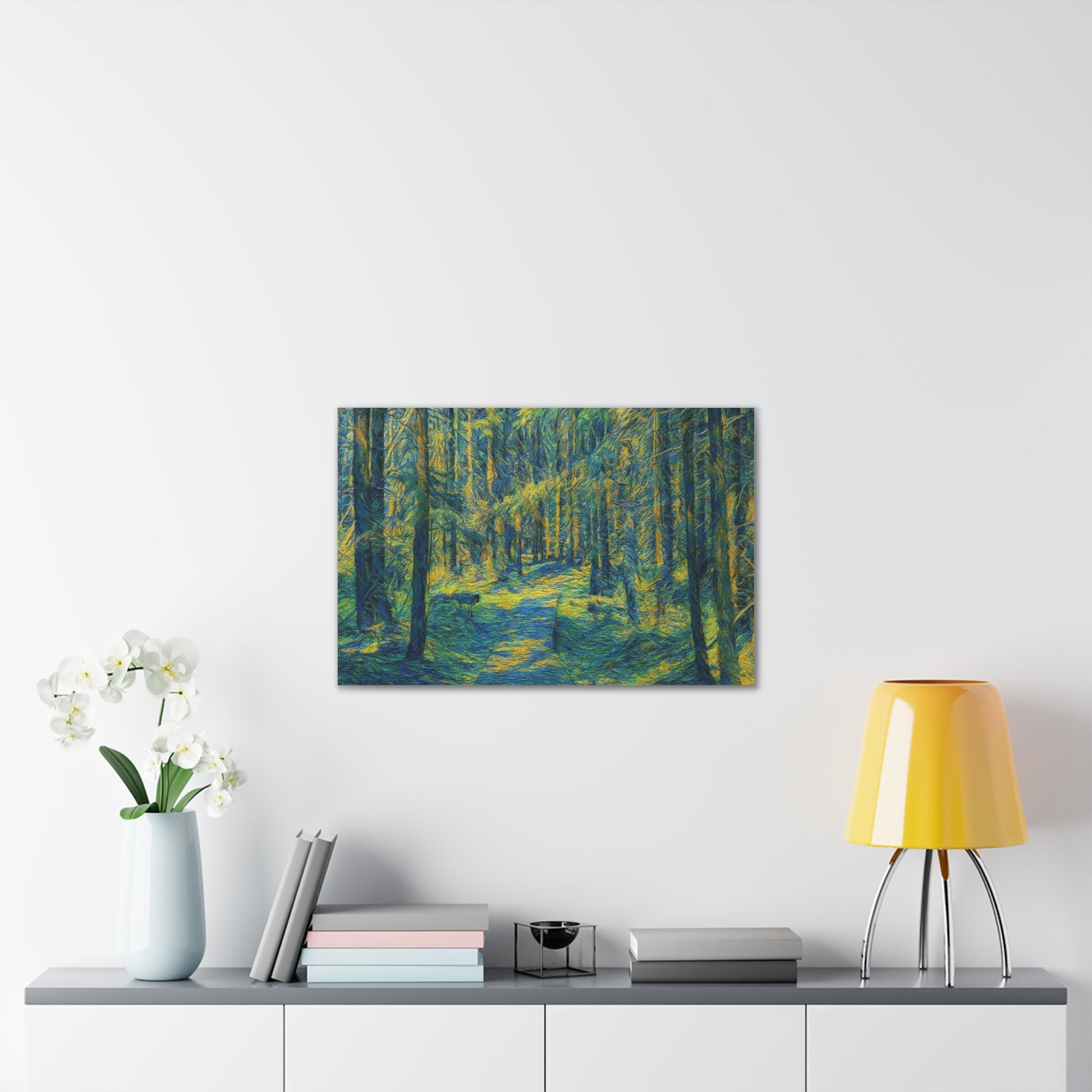 Canvas Art Print, Forest Path Painting, Nature Decor, Wall Art, Gift for Nature Lovers, Home Decor Inspiration - TRV