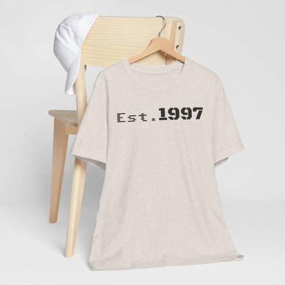 Vintage Est. 1997 Unisex Tee, Gift for Birthdays, Celebrations, Casual Wear, Retro Fashion, Cool Graphic T-Shirt - TRV