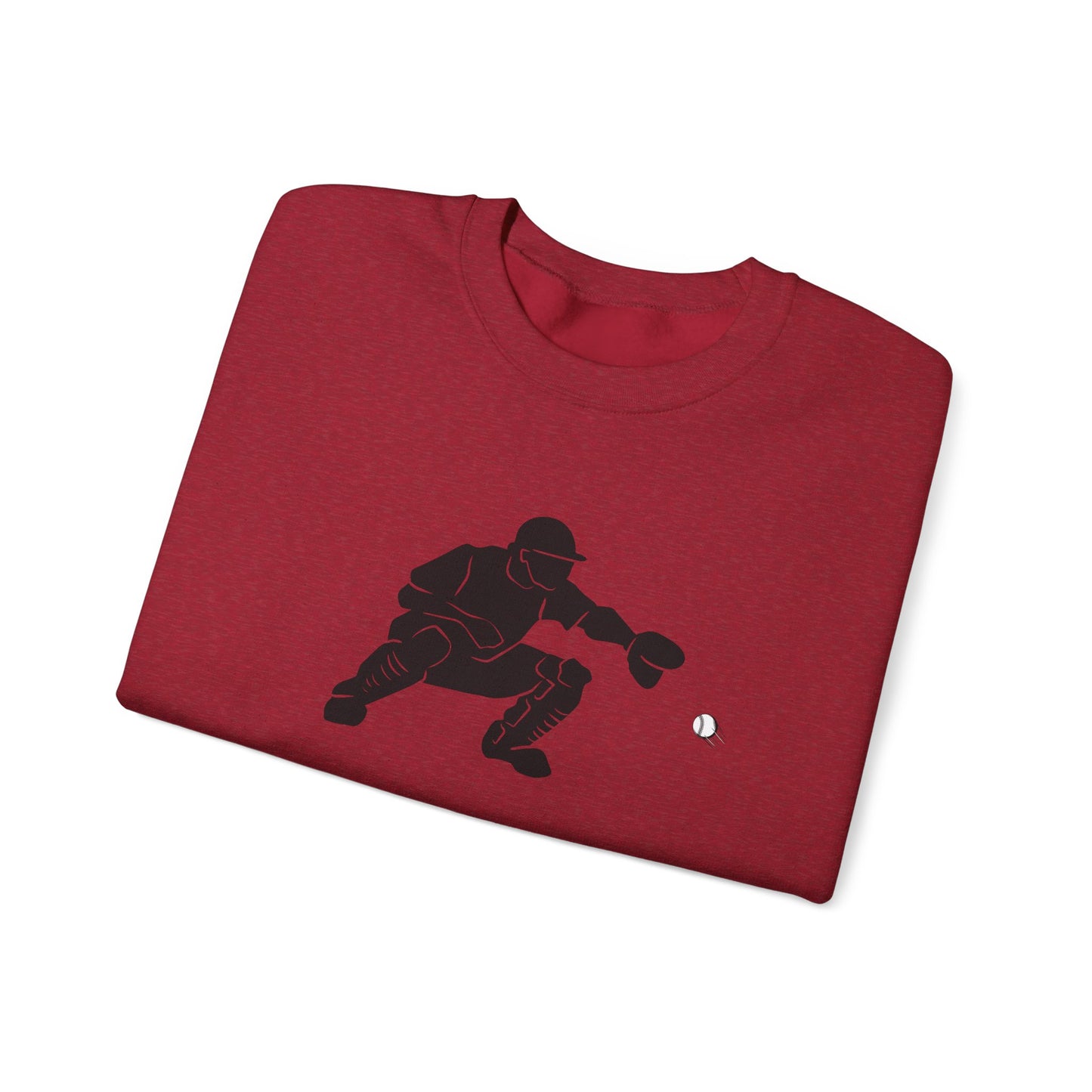 Baseball Catcher Crewneck Sweatshirt | Unisex Sports Apparel | Perfect for Game Days, Gifts, and Casual Wear | Baseball Lover's Gift - TRV