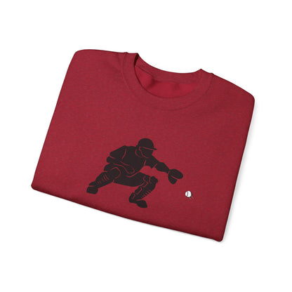 Baseball Catcher Crewneck Sweatshirt | Unisex Sports Apparel | Perfect for Game Days, Gifts, and Casual Wear | Baseball Lover's Gift - TRV
