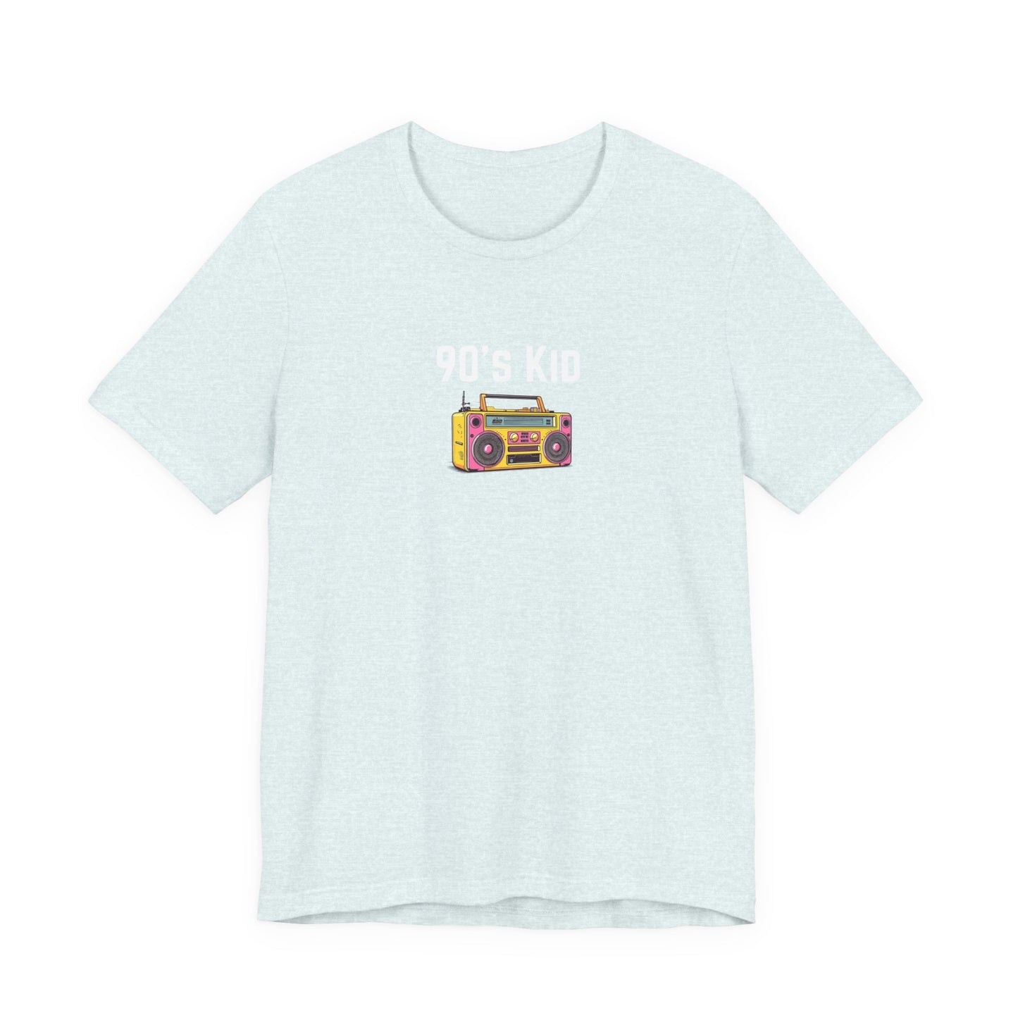 Retro Boombox Tee — 90s Kid Graphic T-Shirt