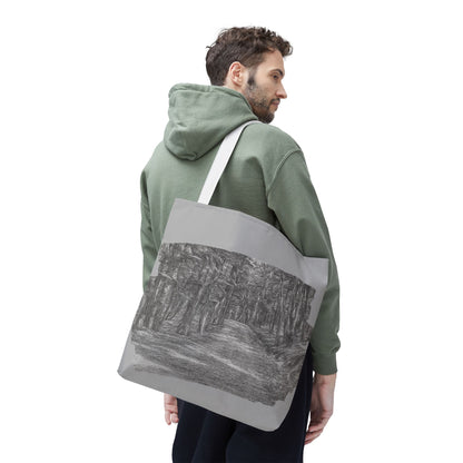 Scenic Path Tote Bag, Reversible Tote, Eco-Friendly Shopper, Outdoor Adventure Bag, Gift for Nature Lovers, Stylish Carryall - TRV