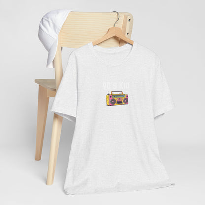 Retro Boombox Tee — 90s Kid Graphic T-Shirt