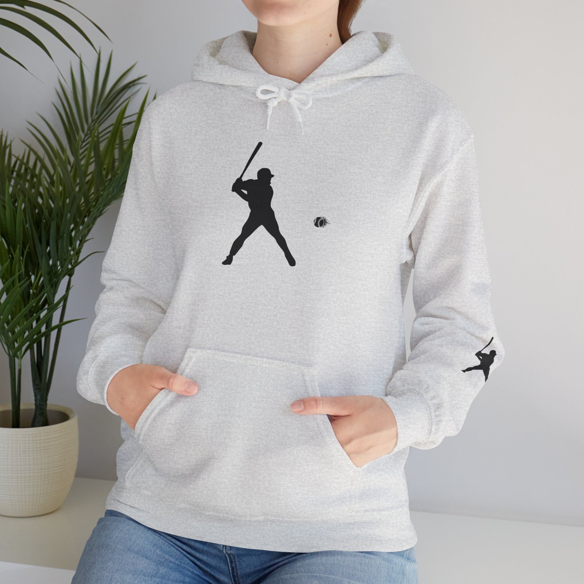 Baseball Themed Unisex Hoodie, Streetwear, Sports Fan Sweatshirt, Gift for Athletes, Casual Wear, Fall Fashion - TRV
