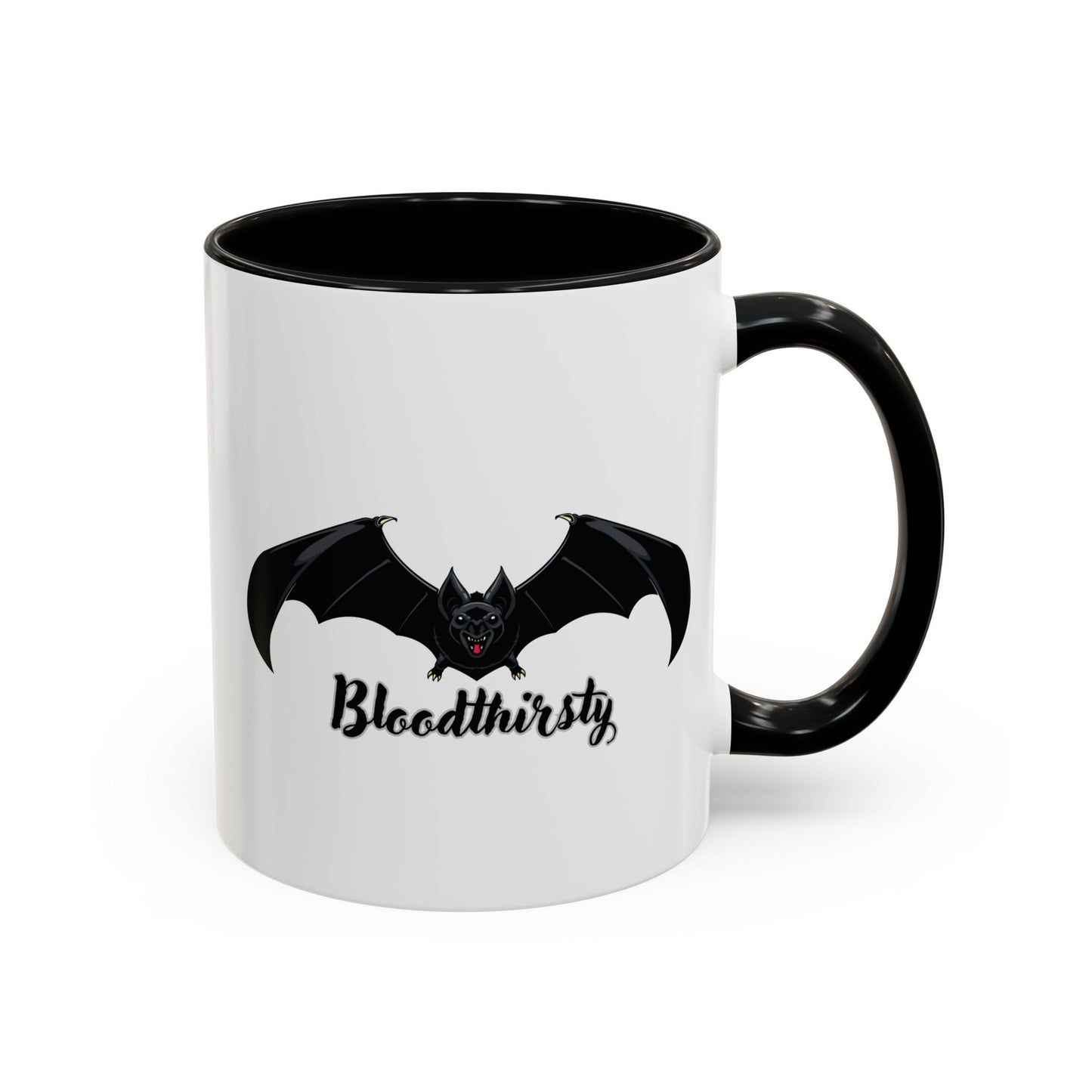 Bloodthirsty Bat Coffee Mug - Unique Halloween and Gothic Accents