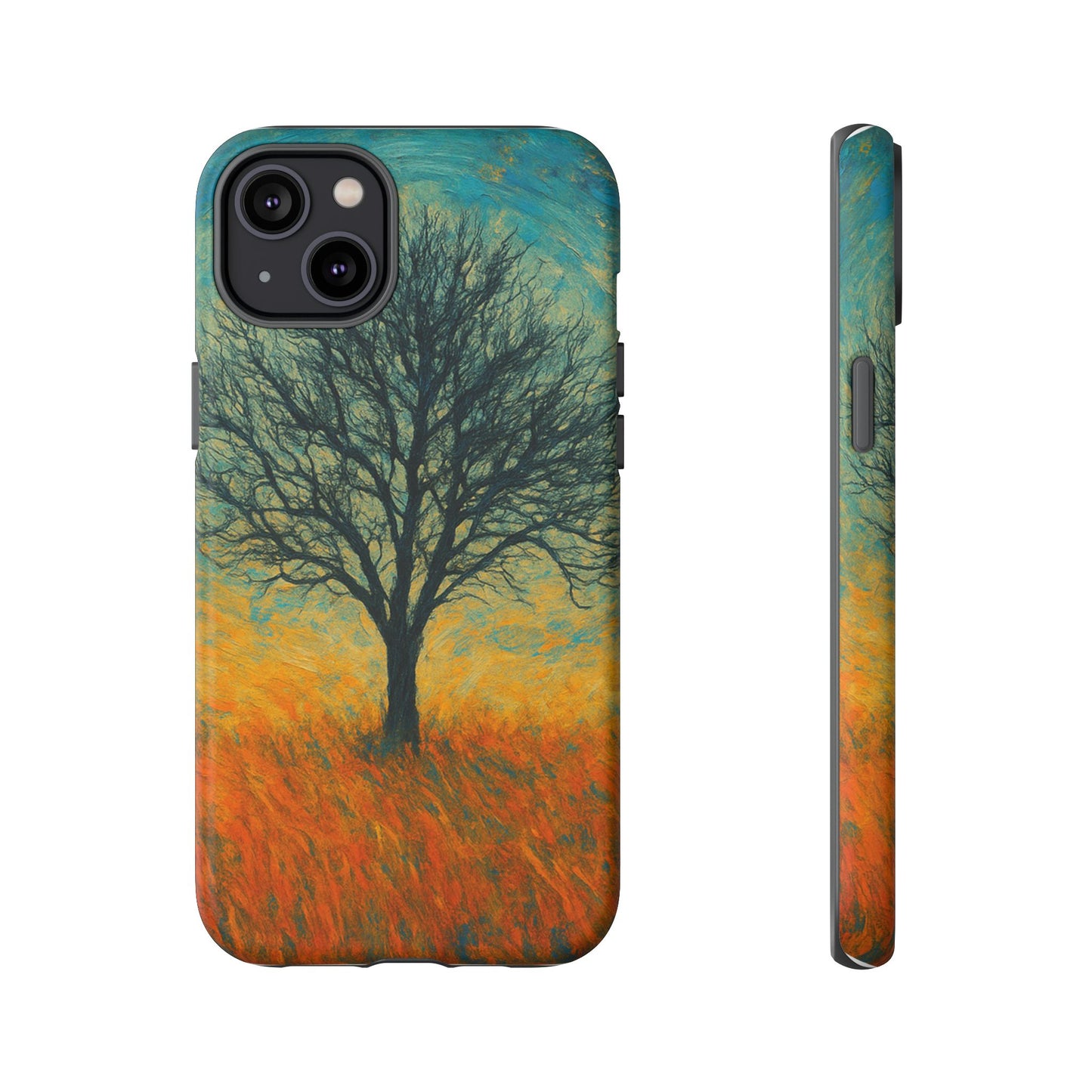 Artistic Phone Case with Tree Design, Nature Lover Gift, Unique Phone Cover, Holiday Present, Eco-friendly Tech Accessories - TRV