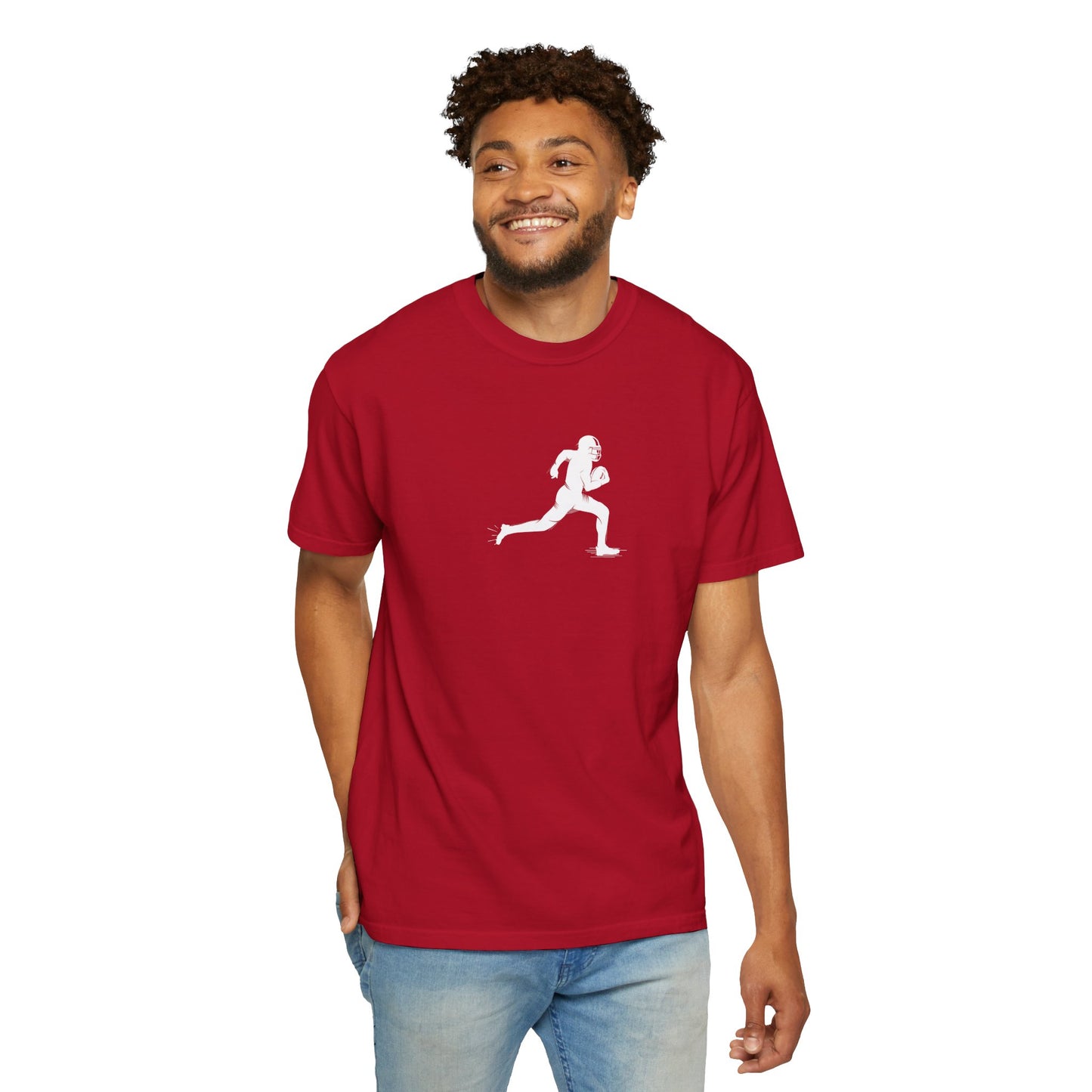 Unisex Football Player T-Shirt | Comfortable Sports Tee, Gift for Runners, Casual Wear, Workout Clothing, Everyday Style - TRV