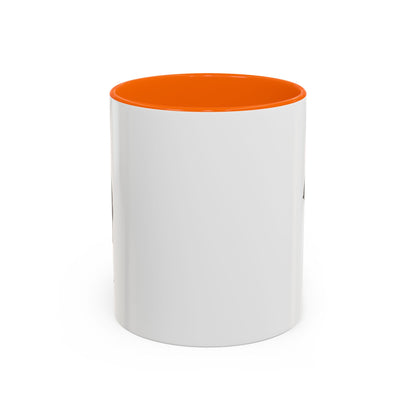 Black accent Dripping Bite coffee mug by Printify, 11oz or 15oz size, featuring a unique dripping bite design on a ceramic mug.