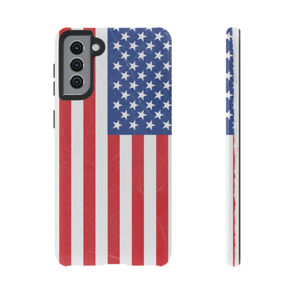 Patriotic Phone Case - Tough Cases for Veterans, USA Lovers, Independence Day, Memorial Day, Flag Design - TRV