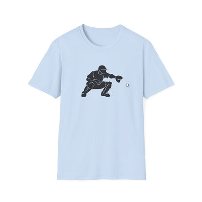 Baseball Catcher Unisex Softstyle T-Shirt, Sports Apparel, Gift for Athletes, Workout Gear, Casual Wear, Special Occasions
