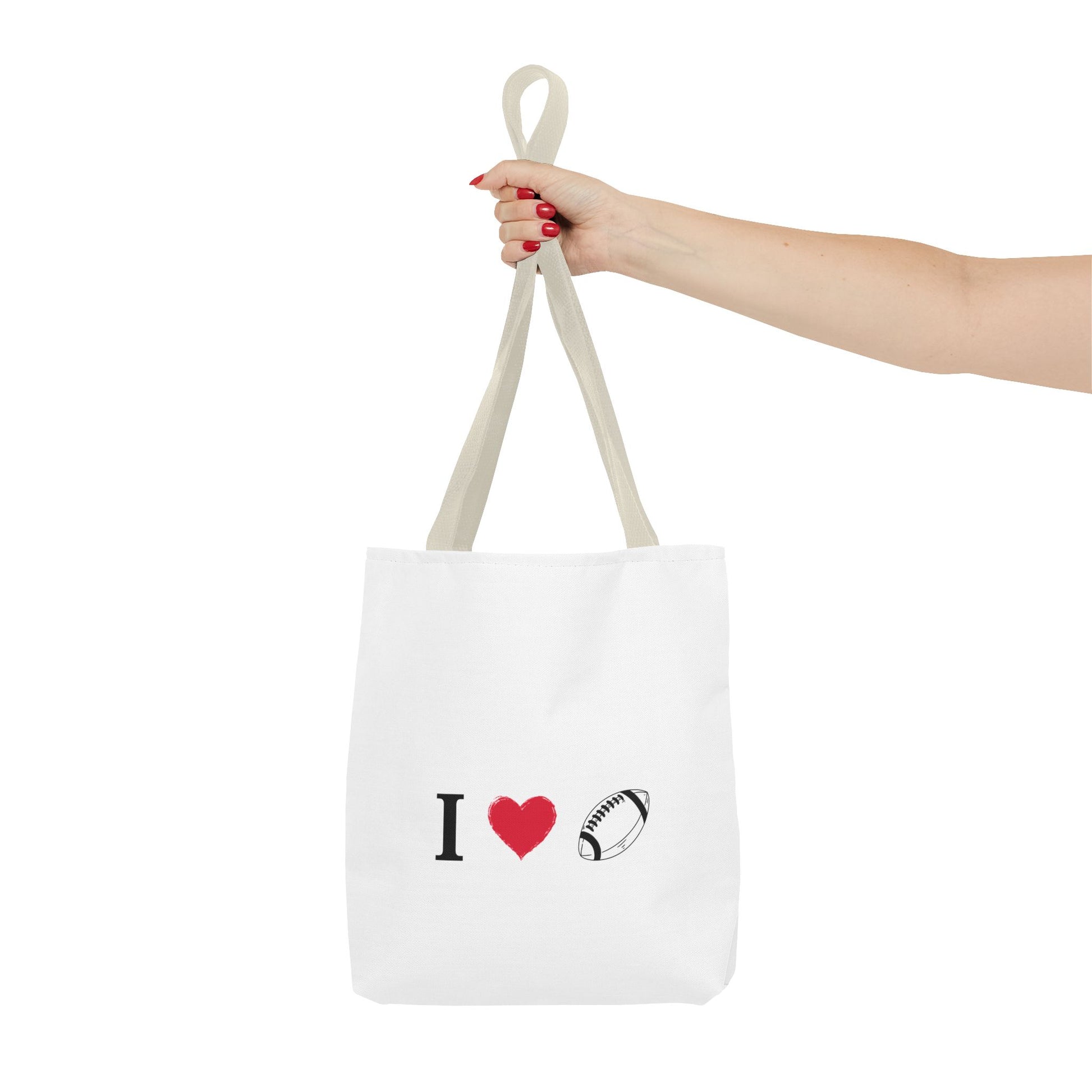 Football Lover's Tote Bag - Perfect for Game Day, Sports Events, Gifts for Fans, Eco-Friendly Carryall, Personal Use, Travel Bag - TRV