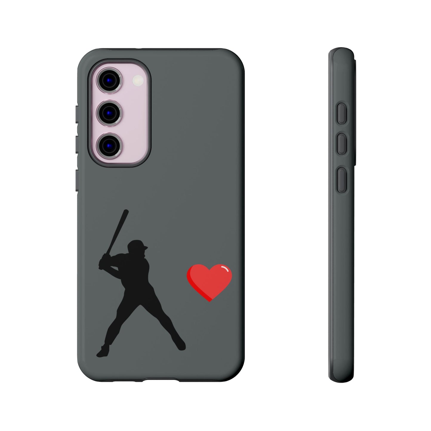 Printify baseball love phone case featuring sports-themed design, durable protection, perfect for sports fans and Father's Day gift.