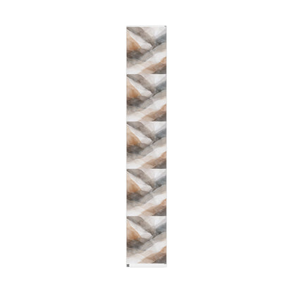 Geometric Neutral Watercolor Wrapping Paper Roll — Earth Tone Abstract Gift Wrap