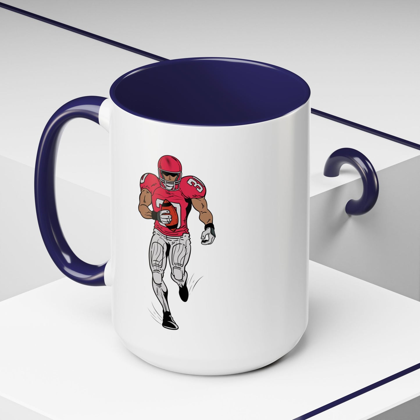 Football Player Coffee Mug, Sports Fan Gift, Motivational Coffee Cup, Game Day Mug, Unique Sports Merchandise