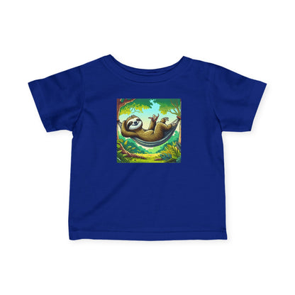 Sloth Relaxation Infant Tee, Baby T-Shirt, Cute Baby Clothes, Toddler Gift, Fun Nursery Wear, Animal Lover Gift